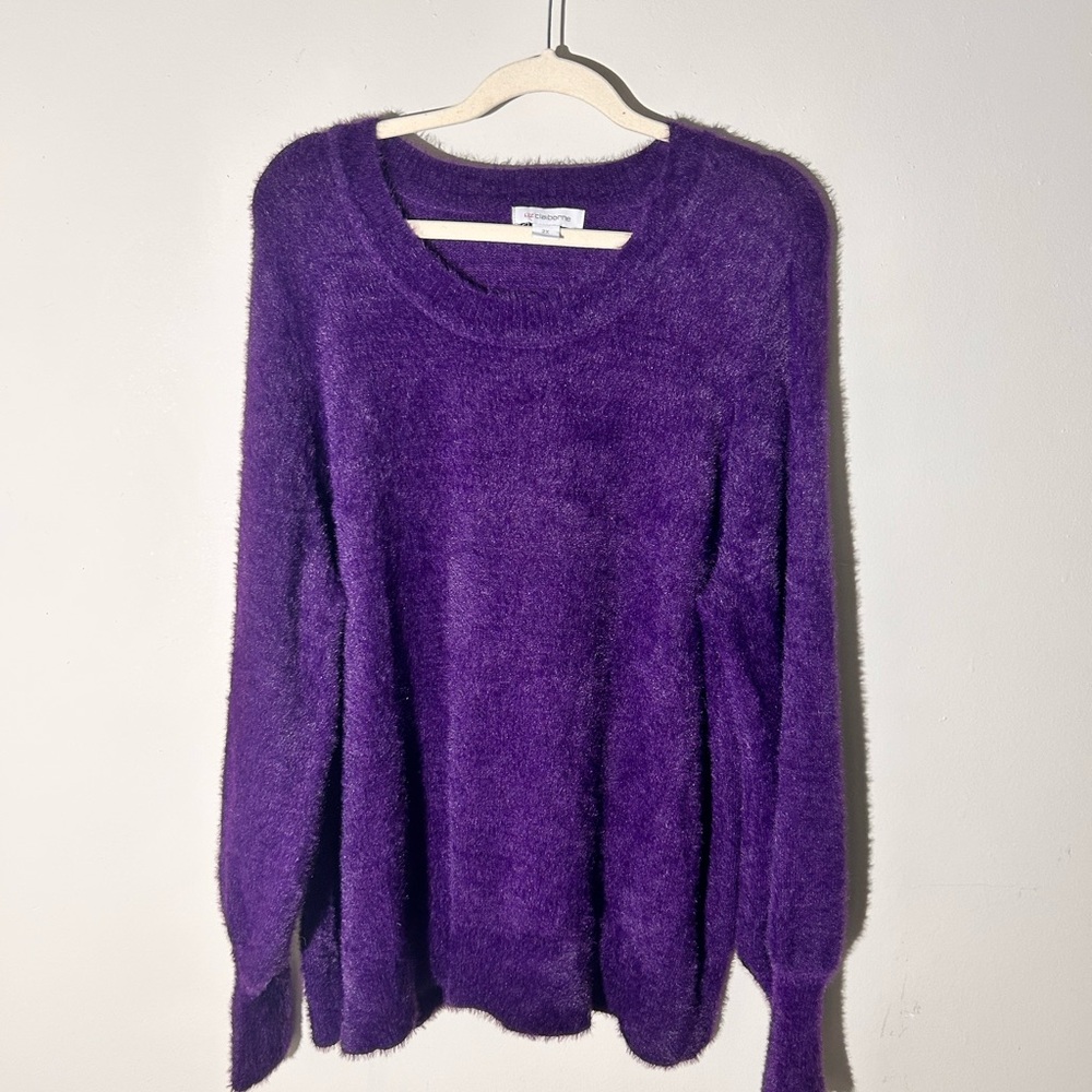 Liz Claiborne Women's Deep Purple Sweater - Picture 6 of 11
